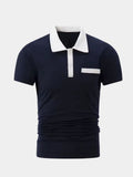 Bjørn – Elegant golf polo – Navy Blue / S