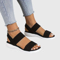 Bodil – Supportive Sandals – Black colour / 36