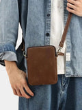 Carl – Minimalist Leather Shoulder Bag – Black