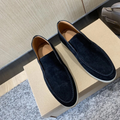 Casual Suede Loafers – Beige / 40