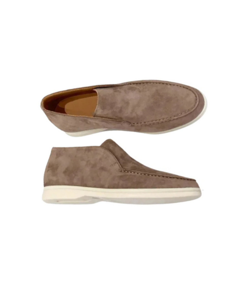 Casual Suede Loafers – Beige / 38