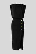 Ceecee – Midi dress – Black / M