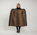 Premium Padded Coat with Leopard-Print Lining