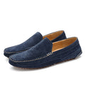 Chic Premium Suede Loafers – Blue / 41