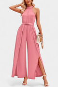 Clara – Asymmetric jumpsuit – Pink / XL
