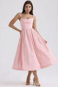 Clara – Midi dress – Pink / M