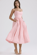 Clara – Midi dress – Pink / L