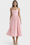 Clara – Midi dress – Pink / XS