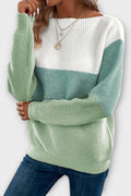 Clara – Patchwork Jumper – Green / S