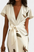 Dhalia – Midi dress – White / L