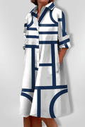 Ditte – Midi dress – Blue / L