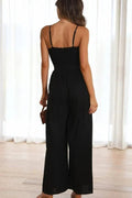 Ditte – Cut out jumpsuit – Black / M