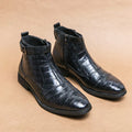 Dylan – Boots with buckle in synthetic leather – Brown / 40