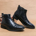 Dylan – Boots with buckle in synthetic leather – Brown / 41