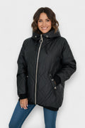 Elara – Elegant parka in luxurious design – Pink / M