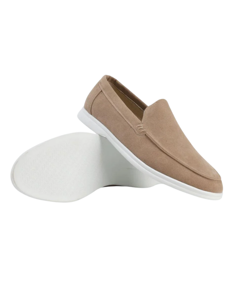 Elba Suede Loafers – Caramel / 39