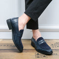 Elegant Penny Loafers – Navy Blue / 41