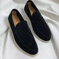 Elegant Suede Loafers – Black / 39