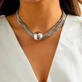 Elegant gold necklace – Silver