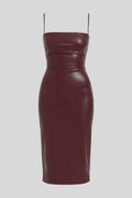 Elena – Midi dress – Wine Red / S