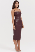 Elena – Midi dress – Wine Red / M