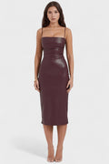 Elena – Midi dress – Wine Red / XS