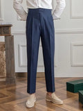 Elias – Elegant Gurkha Pants – Mongolian Blue / 31