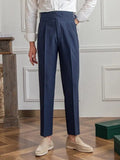 Elias – Elegant Gurkha Pants – Mongolian Blue / 32