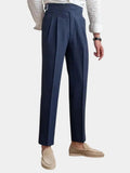 Elias – Elegant Gurkha Pants – Mongolian Blue / 29