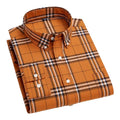 Elias – Classic Checked Shirt – Brown / XL