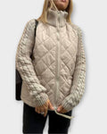 Elin – High collar jacket – Khaki / M