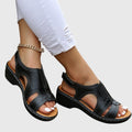 Elin – Supportive Sandals – Brown / 38