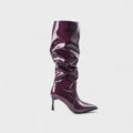 Elina – Leather Boots – Bordeaux / 38