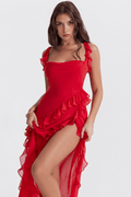 Elina – Maxi dress – Red / M