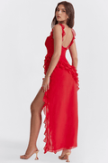 Elina – Maxi dress – Red / L