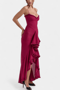 Élodie – Corset dress – Bordeaux / S