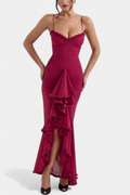 Élodie – Corset dress – Bordeaux / XS