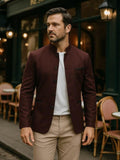 Emil – Elegant collared jacket – Black / L