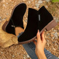 Emilia – Classic winter Boots with a low heel – Black / 36