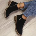 Emilia – Classic winter Boots with a low heel – Black / 37