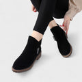 Emilia – Classic winter Boots with a low heel – Black / 35