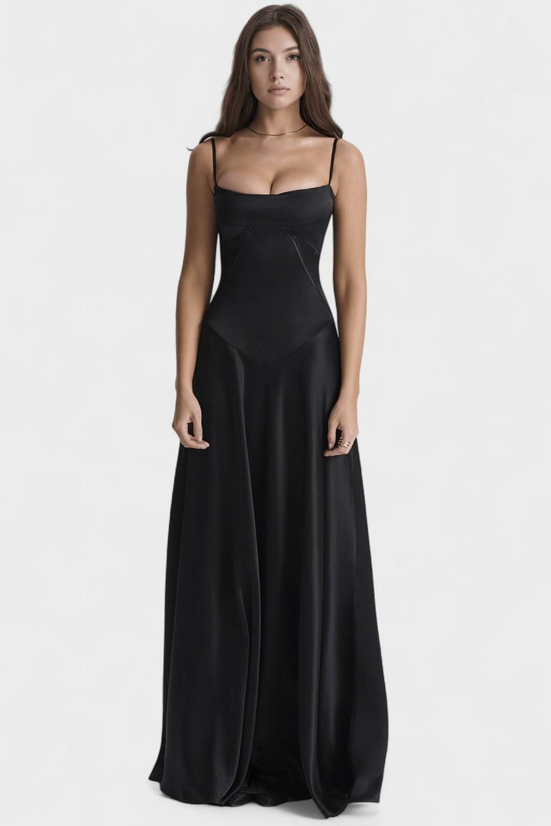 Emilie – Maxi Dress – Black / XS
