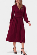 Faela – Midi dress – Bordeaux / M
