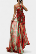 Filippa – Colorful maxi dress – Blue / XL