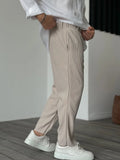 Filippo – Soft luxury trousers – Beige / M