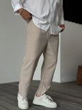 Filippo – Soft luxury trousers – Beige / XL