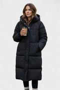 Gabriela – Fur jacket with hood – Beige / M