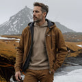 Gaspard – Zip-Up Hoodie – Brown / XL