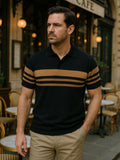 George – Caramel Lineage Polo – Black / M