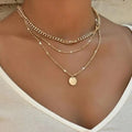Gold and silver plated necklace – image 3